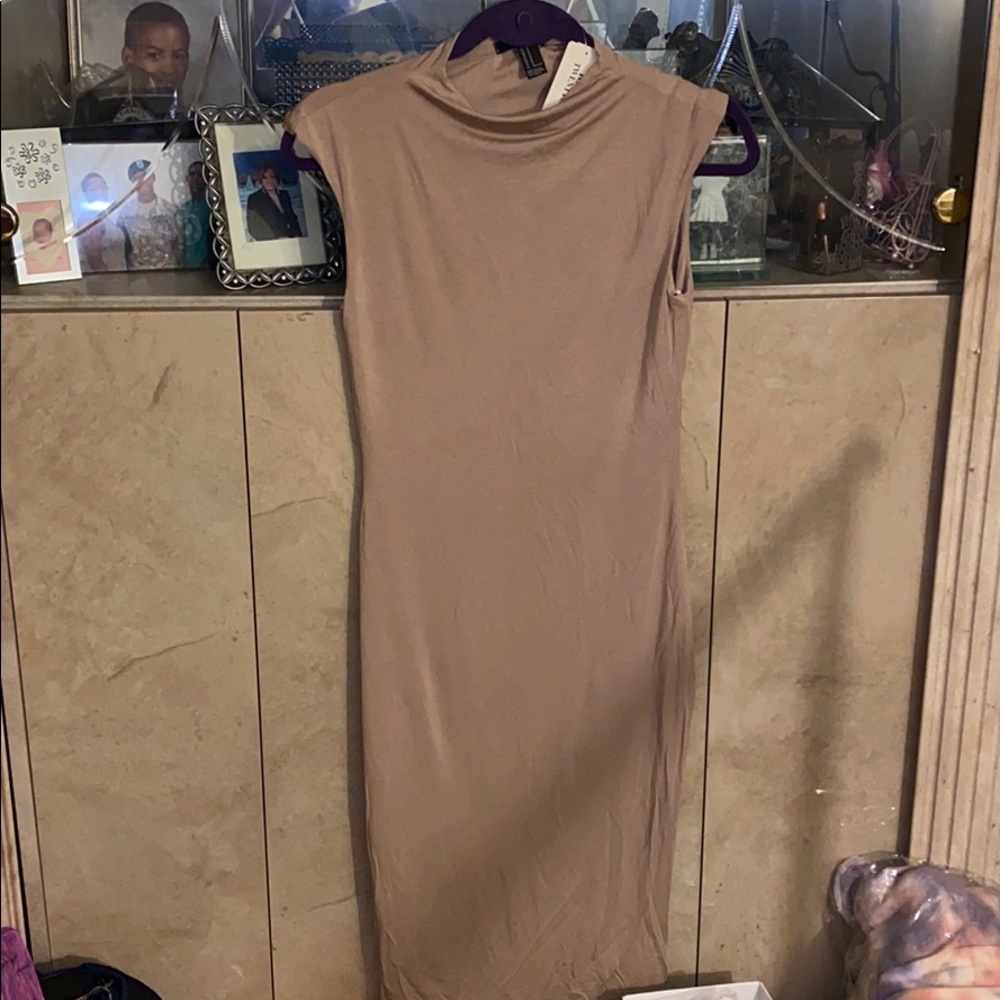 Nude Midi Dress
